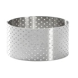De Buyer Perforated Stainless Steel Straight Tart Ring 55x35mm - DZ754  De Buyer   