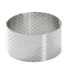 De Buyer Perforated Stainless Steel Straight Tart Ring 55x35mm - DZ754  De Buyer   