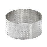 De Buyer Perforated Stainless Steel Straight Tart Ring 75x35mm - DZ756  De Buyer   