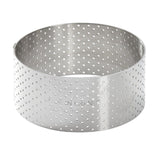 De Buyer Perforated Stainless Steel Straight Tart Ring 75x35mm - DZ756  De Buyer   