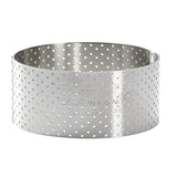 De Buyer Perforated Stainless Steel Straight Tart Ring 75x35mm - DZ756  De Buyer   