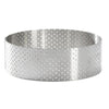 De Buyer Perforated Stainless Steel Straight Tart Ring 105x35mm - DZ757  De Buyer   