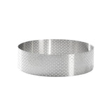 De Buyer Perforated Stainless Steel Straight Tart Ring 125x35mm - DZ758  De Buyer   