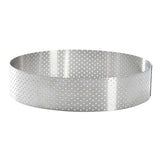 De Buyer Perforated Stainless Steel Straight Tart Ring 155x35mm - DZ759  De Buyer   