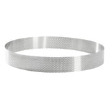 De Buyer Perforated Stainless Steel Straight Tart Ring 245x35mm - DZ762  De Buyer   