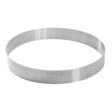 De Buyer Perforated Stainless Steel Straight Tart Ring 245x35mm - DZ762  De Buyer   