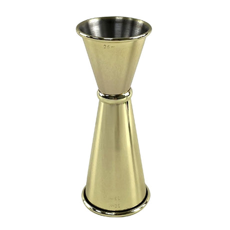 Beaumont Gold Plated Banded Jigger 25ml/35ml/50ml - DZ781  Beaumont   