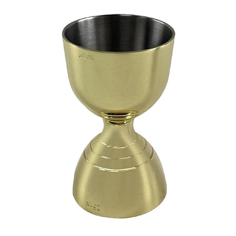 Beaumont Gold Plated Bell Jigger 25ml/50ml - DZ784  Beaumont   