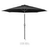 Bolero Seville Round Parasol 3m Diameter Black - DZ870 Parasols and Sunloungers Bolero