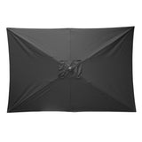 Bolero Seville Square Parasol 2x3m Black - DZ871 Parasols and Sunloungers Bolero