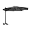 Bolero Venice Heavy Duty Parasol Black 3.5m - DZ872 Parasols and Sunloungers Bolero
