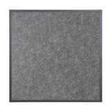 Bolero Black Brushed Mix Outdoor Tempered Glass Table Top Square Grey Trim 700mm - DZ873 Stone Effect Table Tops Bolero   