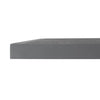 Bolero Black Brushed Mix Outdoor Tempered Glass Table Top Square Grey Trim 700mm - DZ873 Stone Effect Table Tops Bolero   