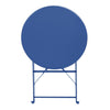 Bolero Perth Pavement Style Round Table Dark Navy - DZ875  Bolero   