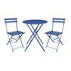 Bolero Perth Pavement Style Round Table Dark Navy - DZ875  Bolero   
