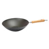 Dexam School of Wok Pre-Seasoned Carbon Steel Flat Base Wok 270mm - DZ888  School of Wok by Dexam   