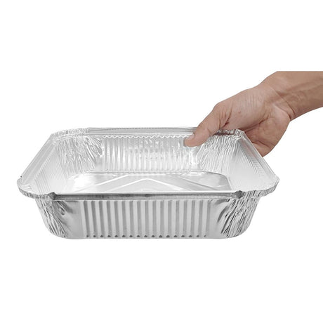 Fiesta Recyclable Deep Foil Containers 2100ml (Pack of 200) - DZ892 Takeaway Food Containers Fiesta Recyclable   