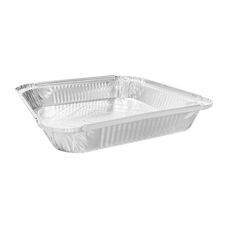 Fiesta Recyclable Shallow Foil Containers 1580ml (Pack of 200) - DZ893 Takeaway Food Containers Fiesta Recyclable   