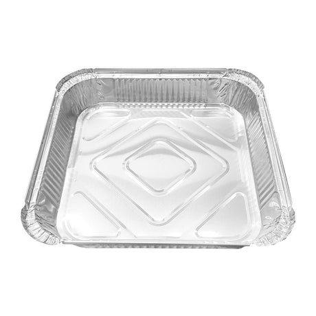 Fiesta Recyclable Shallow Foil Containers 1580ml (Pack of 200) - DZ893 Takeaway Food Containers Fiesta Recyclable   