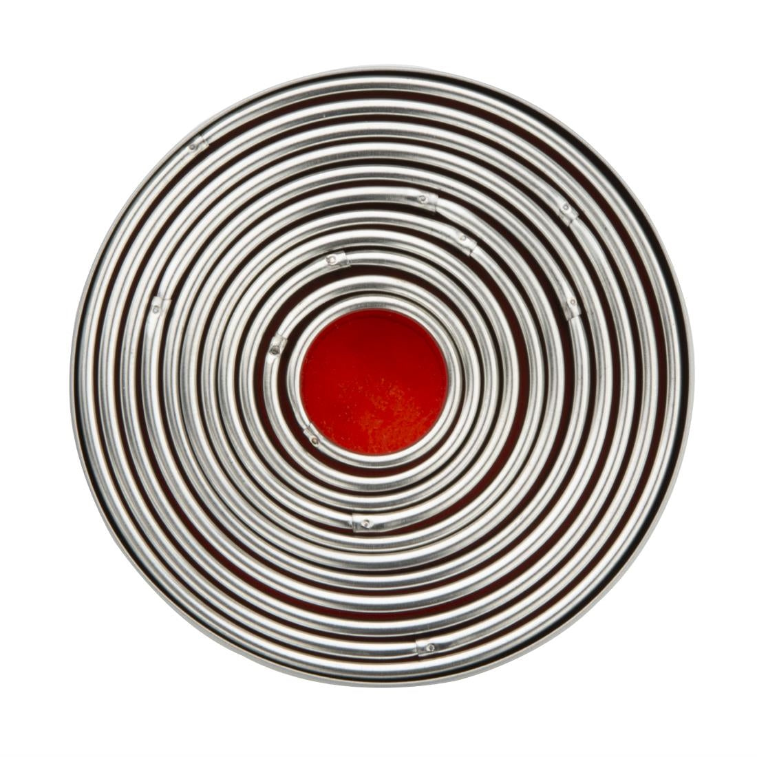 Vogue Round Plain Pastry Cutter Set (Pack of 11) - E013  Vogue   