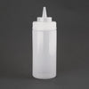 Vogue Clear Wide Neck Squeeze Sauce Bottle 16oz - E092  Vogue   