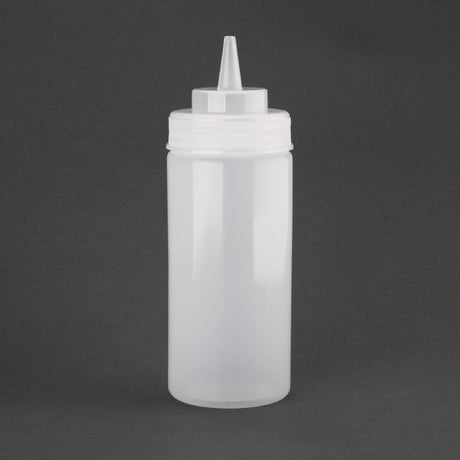 Vogue Clear Wide Neck Squeeze Sauce Bottle 16oz - E092  Vogue   