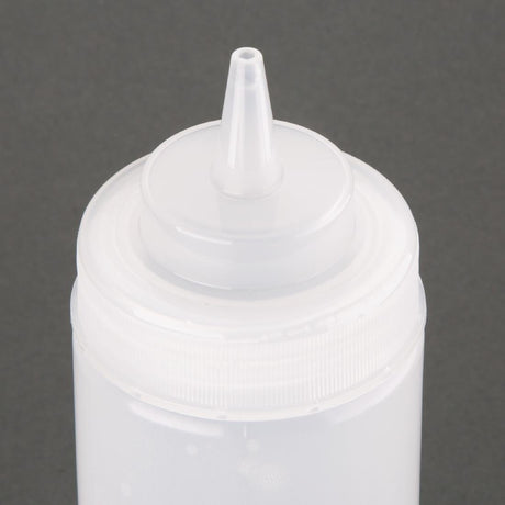 Vogue Clear Wide Neck Squeeze Sauce Bottle 16oz - E092  Vogue   