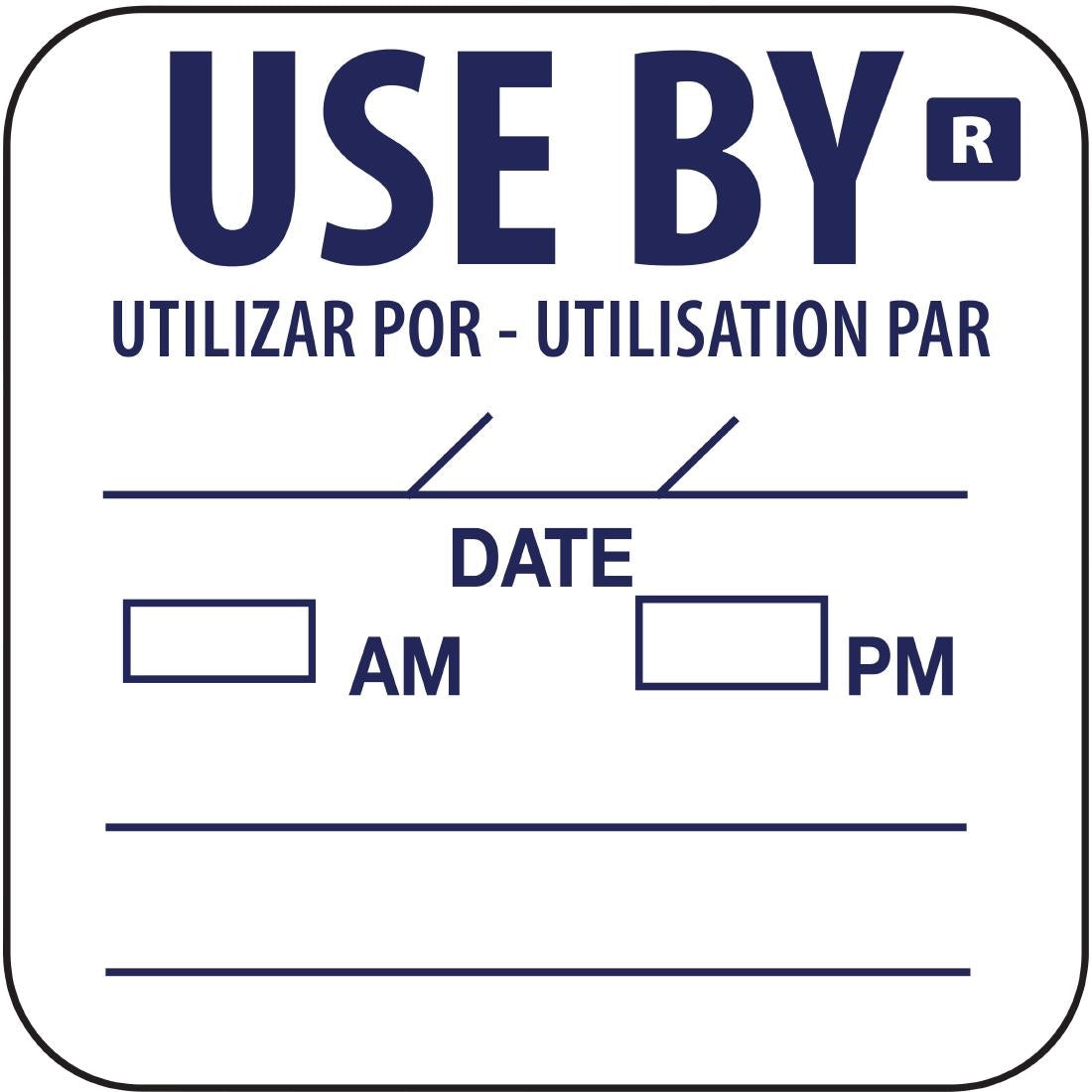 Hygiplas Removable Use By Labels (Pack of 1000) - E150  Hygiplas   