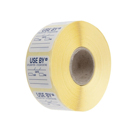 Hygiplas Removable Use By Labels (Pack of 1000) - E150  Hygiplas   