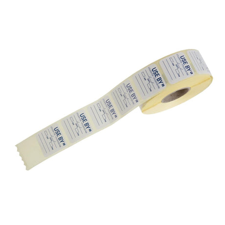Hygiplas Removable Use By Labels (Pack of 1000) - E150  Hygiplas   