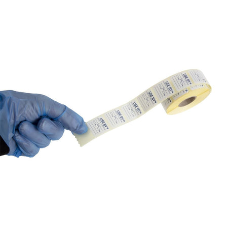 Hygiplas Removable Use By Labels (Pack of 1000) - E150  Hygiplas   