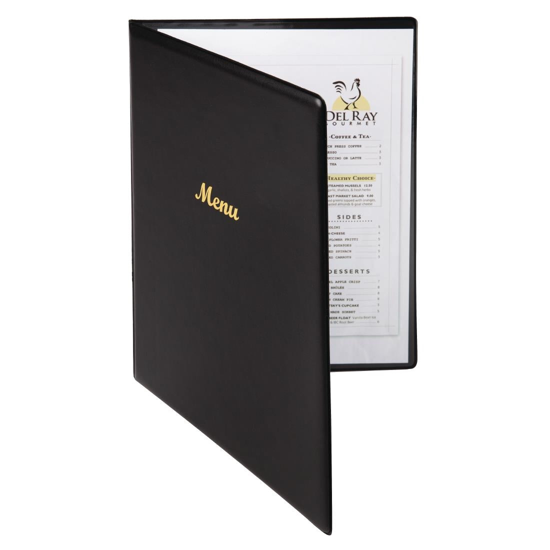 Olympia PVC Menu Cover Black A4 - E217  Olympia   