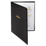Olympia PVC Menu Cover Black A4 - E217  Olympia   