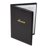 Olympia PVC Menu Cover A5 Black - E219  Olympia   