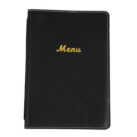 Olympia Faux Leather Menu Cover A5 Black - E223  Olympia   