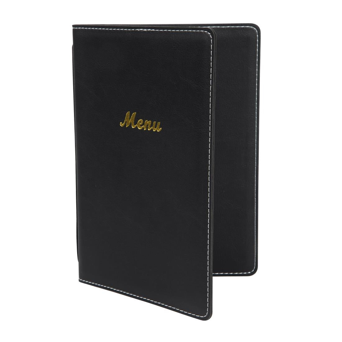 Olympia Faux Leather Menu Cover A5 Black - E223  Olympia   