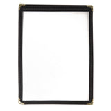 Olympia American Style Menu Cover Black A5 - E290  Olympia   