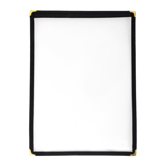 Olympia American Style Menu Cover Black A4 - E292  Olympia   