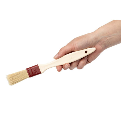 Matfer Bourgeat Pastry Brush Natural Flat Bristles 2.5cm - E440  Matfer Bourgeat   