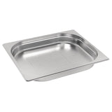 Vogue Stainless Steel Perforated 1/2 Gastronorm Tray 40mm - E698  Vogue   