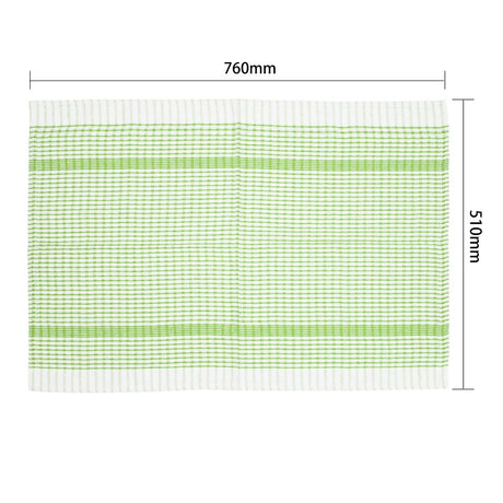 Vogue Wonderdry Tea Towels Green (Pack of 10) - E700  Vogue   