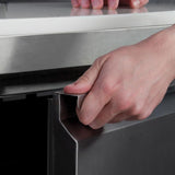 Prodis 3 Door Compact Saladette Table 4 x 1/1 GN Topping Well | EC-3SALAD-LE Pizza Prep Counters - 3 Door Prodis