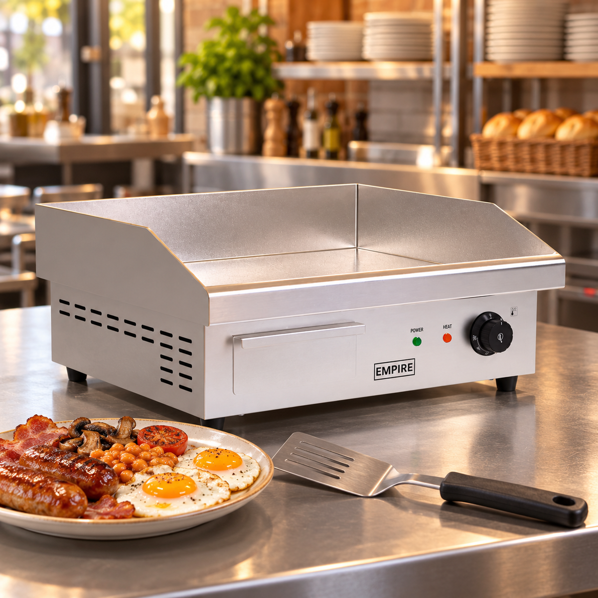 Empire Commercial Electric Griddle – 550mm Smooth 3kW - EMP-EG-550