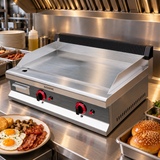 Empire 2 Burner Gas Griddle Smooth – 800mm LPG & Nat Gas 5.6kW - EMP-GD800