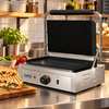 Empire Large Contact Panini Grill Ribbed Top Flat Bottom - EMP-GH811L