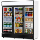 Empire Triple Door Upright Display Fridge Cooler – Commercial Glass Door Merchandiser | CL-2000WC Upright Triple Glass Door Chillers Empire