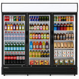 Empire Triple Door Upright Display Fridge Cooler – Commercial Glass Door Merchandiser | CL-2000WC Upright Triple Glass Door Chillers Empire