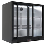 Empire Premium Double Door Low Profile 208 Litre Bottle Cooler Sliding Doors - CL-210SC-EE Double Door Bottle Coolers Empire   