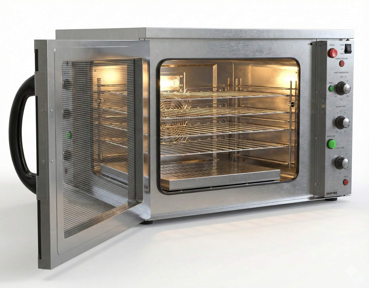 Empire Electric Convection Oven Large 108 Litre Bakery Steam Cook & Hold Functions 4 x 1/1 GN - YXD-6A-H108L Convection Ovens Empire