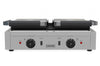 Empire Large Twin Contact Panini Grill Ribbed Top Flat Bottom - EMP-GH813 - Graded Item